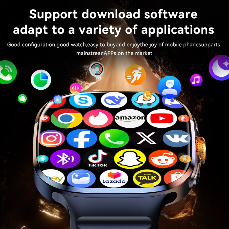 VWAR S-Pro 4G LTE Smartwatch – Bluetooth Call / 3GB+32GB / GPS / NFC / Android 8.1 / 2.2" AMOLED Display