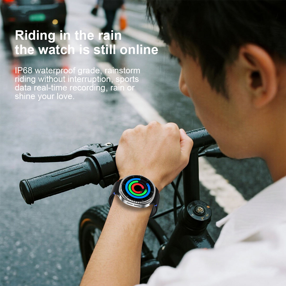 VWAR HC8 Classic Smart Watch 8 46mm 1.43inch AMOLED Screen for Samsung Galaxy IOS Phone