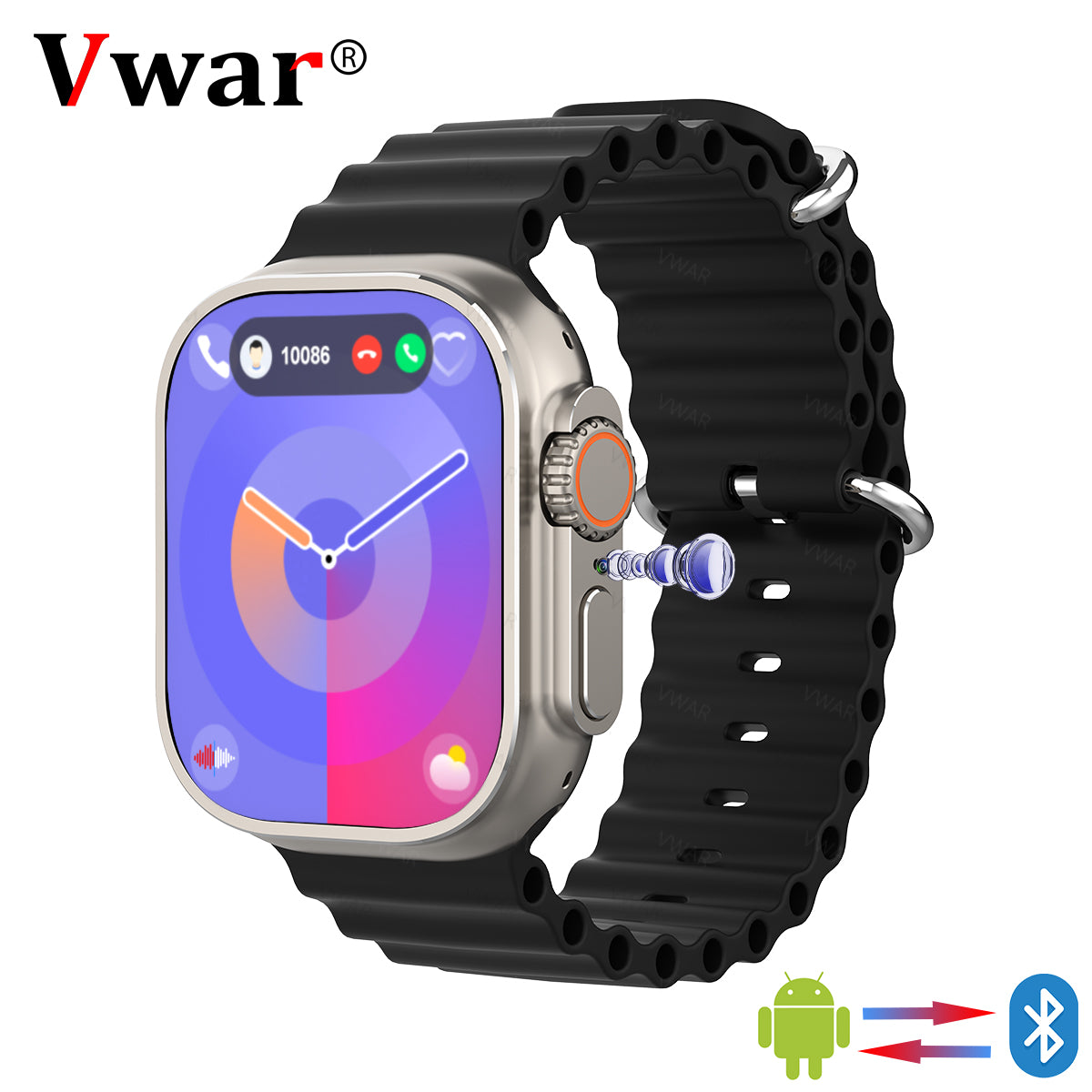 VWAR DT Ultra Smart Watch 4G LTE Android Bulit-in Camera GPS
