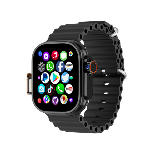 VWAR DW100 Pro Android Smart Watch 4G Network with Fingerpint Unlock, Pop-up Camera, GPS, WIFI 49mm Size