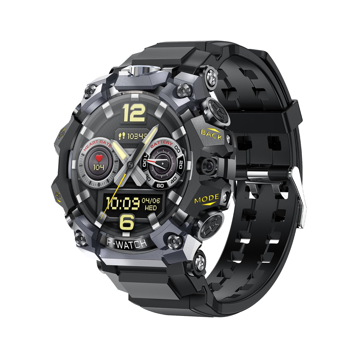 VWAR Watch Series-P Military Smart Watch| 4G LTE Android System| 4GB RAM 64GB ROM| IP68 Waterproof| Dual Camera