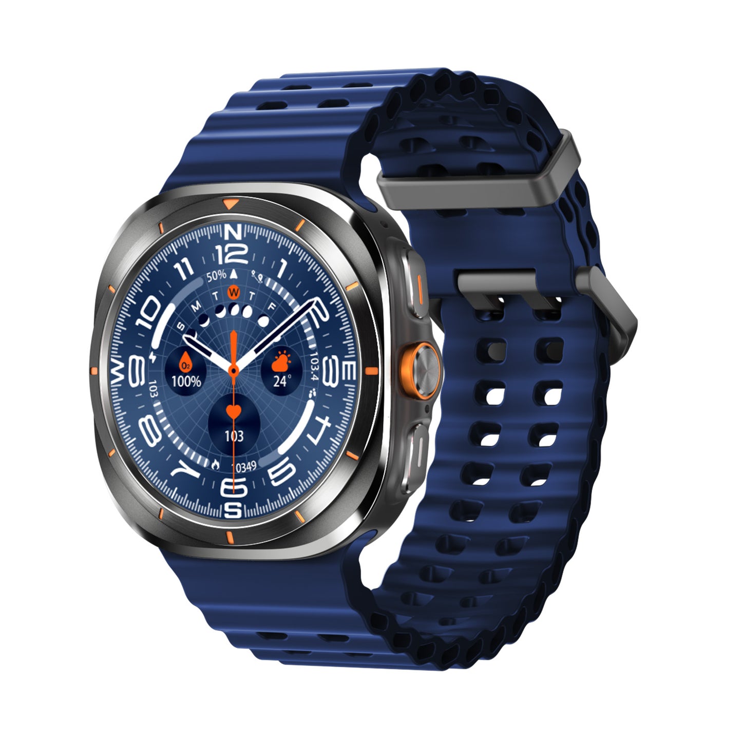 HD8 Ultra 47mm IP68 Waterproof Bluetooth Call Compass Wireless Charger Smart Watch