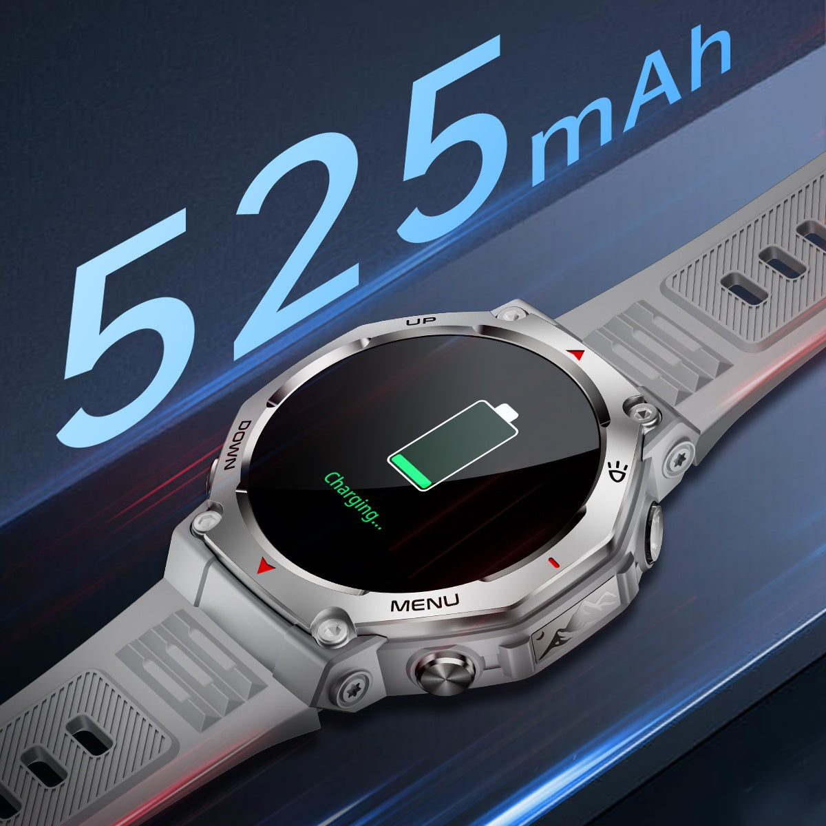 VWAR T-Rex Smart Watch with Flashlight & UV Light 5ATM Waterproof Bluetooth Call