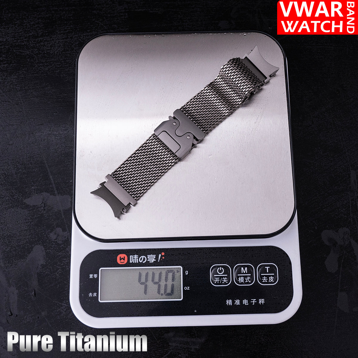 No Gaps Pure Titanium Strap For Samsung Galaxy Watch 7/FE/6Classic 40 44mm 43mm 47mm 5Pro 45mm Watch 4Classic 46 42mm Bracelet