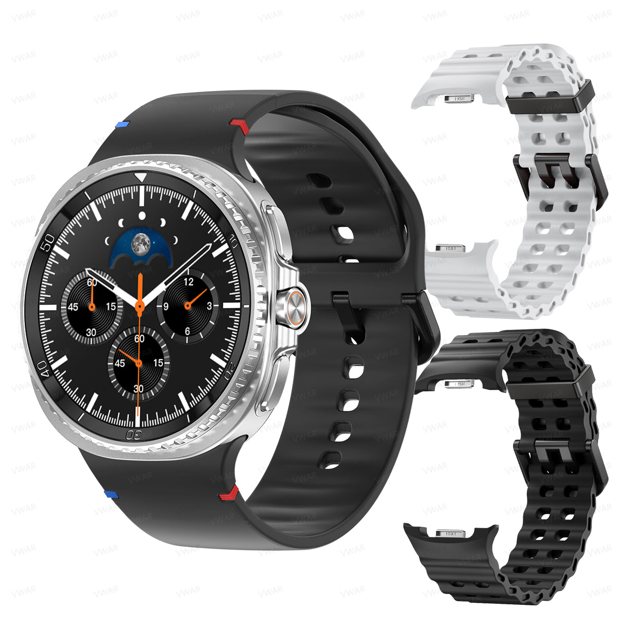 VWAR HC8 Classic Smart Watch 8 46mm 1.43inch AMOLED Screen for Samsung Galaxy IOS Phone