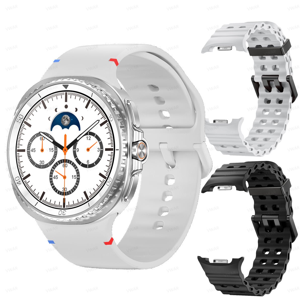 VWAR HC8 Classic Smart Watch 8 46mm 1.43inch AMOLED Screen for Samsung Galaxy IOS Phone