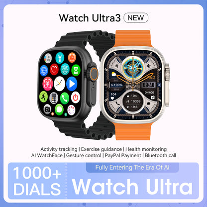 VWAR| Microwear Ultra 3 49mm Smart Watch 2GB ROM, 1000 Dials, ChatGPT