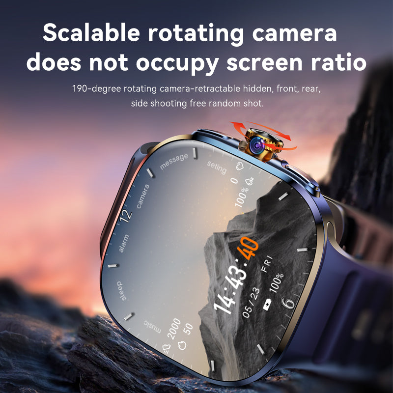 VWAR S-Pro 4G LTE Smartwatch – Bluetooth Call / 3GB+32GB / GPS / NFC / Android 8.1 / 2.2" AMOLED Display