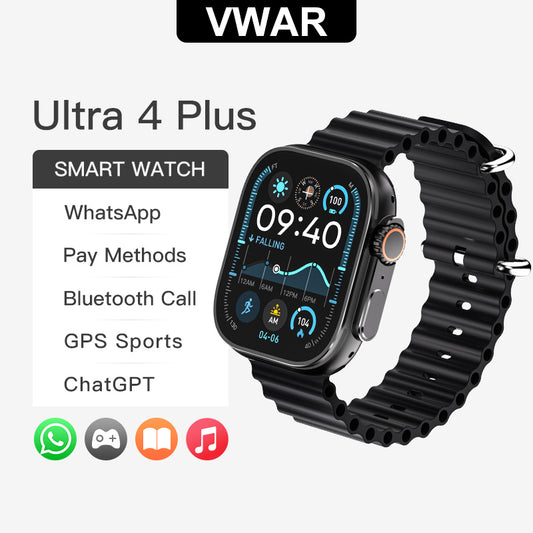 VWAR AI Ultra 4 49mm Smart Watch support WhatsApp Reply, Voice Assistant, ChatGPT 2025 NEW