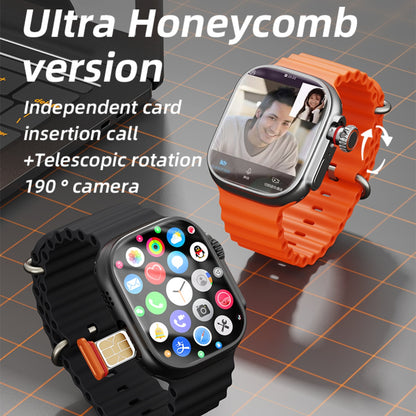 VWAR S9 ULTRA 4G Android Smart Watch- AMOLED Screen, Retractable camera, 4G+64G/ 2G RAM 32G ROM