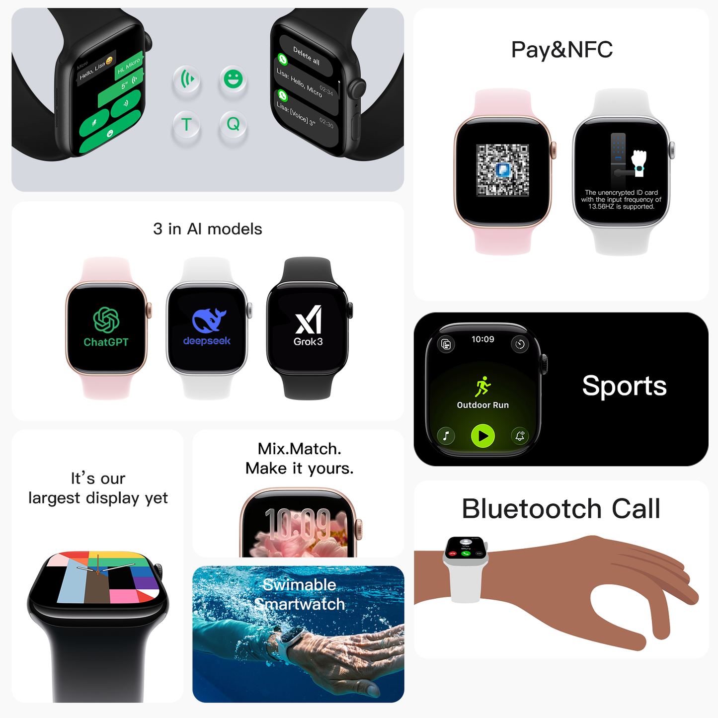 VWAR W11 Pro Smart Watch 46mm | WhatsApp Reply, Voice Assistant, ChatGPT, 3ATM Waterproof