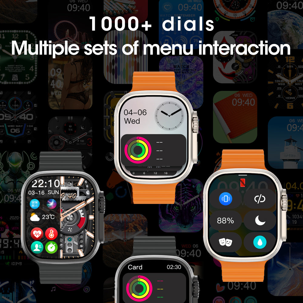 VWAR| Microwear Ultra 3 49mm Smart Watch 2GB ROM, 1000 Dials, ChatGPT