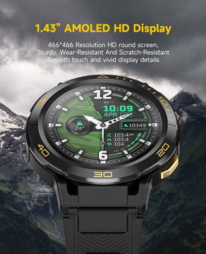 Vwar TANK Z1 Rugged Android Smart Watch IP68 Waterproof 4GB RAM 64GB ROM Titanium Bezel