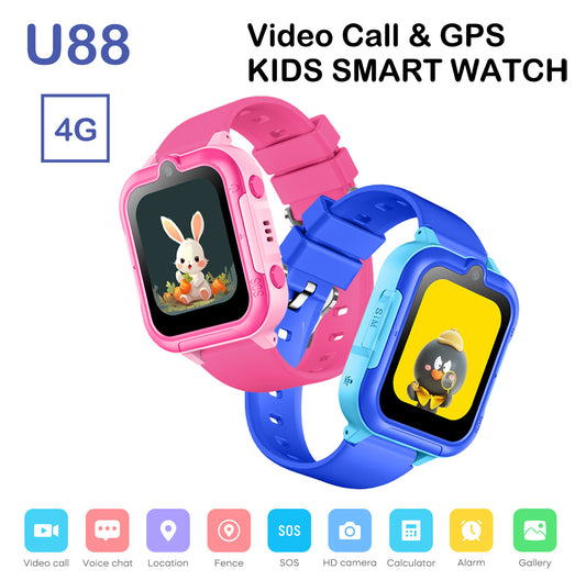 Vwar U88 Children Smart Watch 4G Network GPS Positioning SOS Video Call