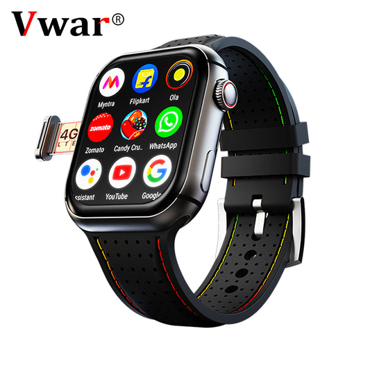 Vwar Dream WristPhone - 4G SIM/LTE/WiFi, Android OS, Play store unlimited apps, Camera, GPS Smartwatch