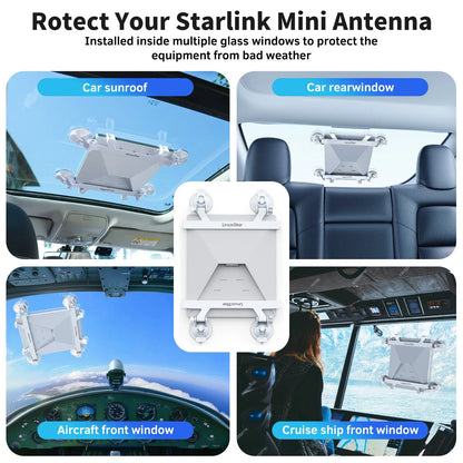 Portable for Starlink Mini Sunroof Suction Cup Mount for Suction Starlink Mini Mounting Kit for Car Sunroof/Rear Window/Front