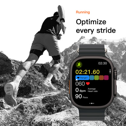 VWAR AI Ultra 5 49mm Smart Watch | WhatsApp Reply, Voice Assistant, ChatGPT, 3ATM Waterproof