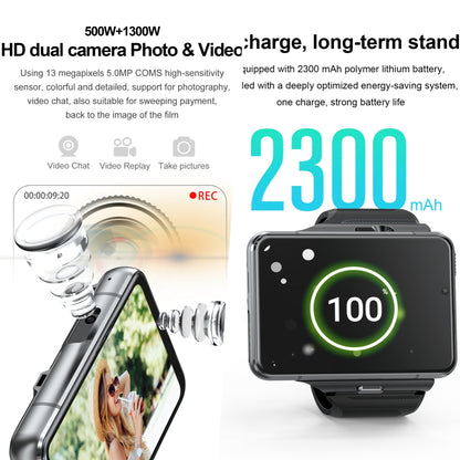 VWAR Nebula X Pro Smart Phone Watch: 4G LTE Android System| 2.88" Display| 1300W HD Dual Camara