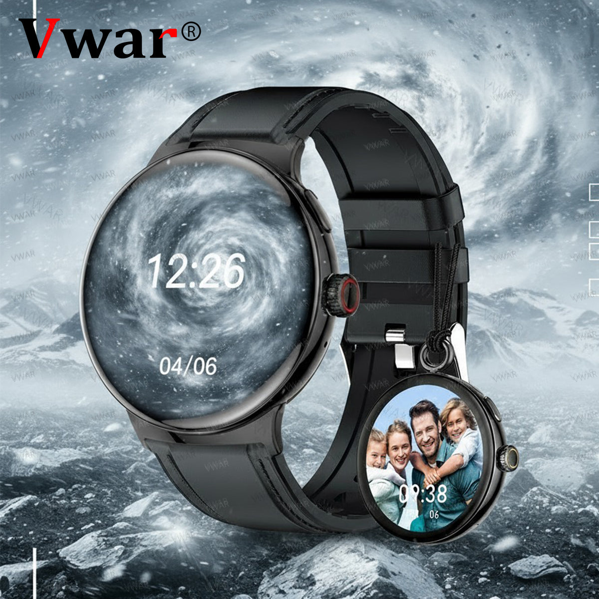 VWAR Pocket Watch and Smart Watch 2 in 1 for iPhone Google Pixel Phone