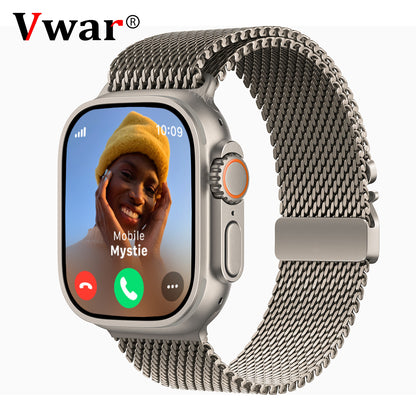 VWAR Hello Watch 4 Plus 4G Android Smart Watch Support SIM WIFI 2.04" AMOLED Screen Ultra 2 49mm HelloWatch 4+