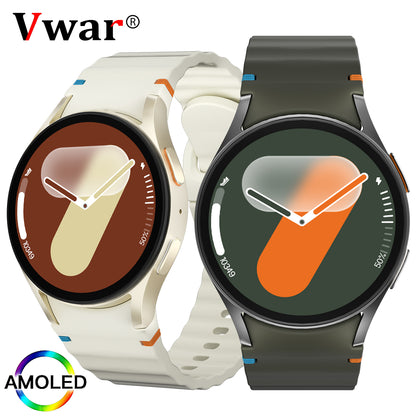 VWAR HD Watch 7 mini 40mm Smart Watch for Women 1.3inch AMOLED Screen Bluetooth Call IP68- Samsung Watch Style