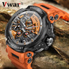 Durable Military Smart Watch Sports 600mAh Battery Bluetooth Call