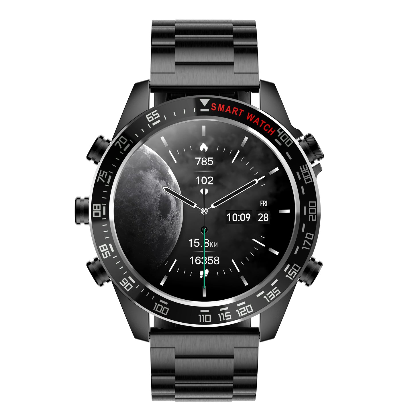 Vwar Air 3 Pro Business Smart Watch 5 Buttons AMOLED Always-on Screen IP68 Waterproof Bluetooth Call Music Spo2