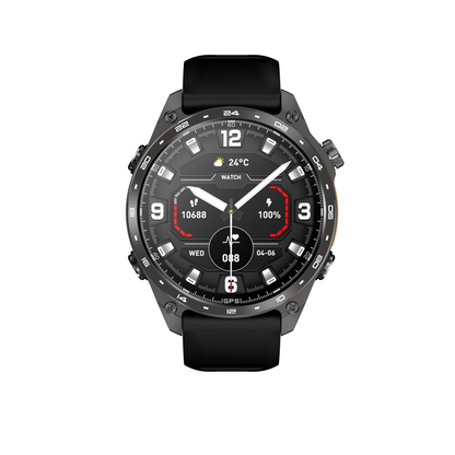 VWAR Alpha Ultra GPS Smart Watch Built-in Offline Map, 10 ATM Waterproof, 4GB Storage