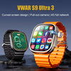 Vwar S9 Ultra 3 Smart Watch 4G LTE Android System AMOLED Curved Screen 180° Rotating Camera 2GB RAM + 32GB ROM