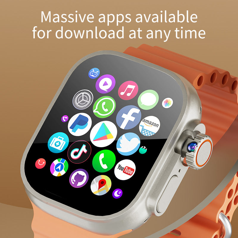 VWAR XS Ultra Android Smart Watch 4G LTE, 4GB RAM 64GB ROM, 1280mAh Big Battery, Google Play Store