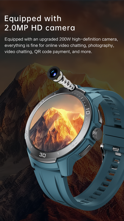 VWAR R8 Pro Smart Watch Android 9.1 & Bluetooth Dual Systems, Support SIM Card Camera GPS WIFI Google Play store