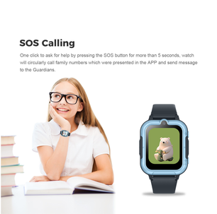 Vwar U88 Children Smart Watch 4G Network GPS Positioning SOS Video Call