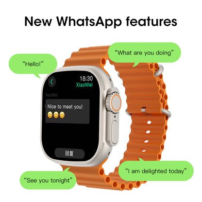 VWAR AI Ultra 4 49mm Smart Watch support WhatsApp Reply, Voice Assistant, ChatGPT 2025 NEW