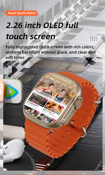 VWAR S9 Ultra 2 Android Smartwatch- Titanium alloy case with Camera, 4G Network, AMOLED Screen