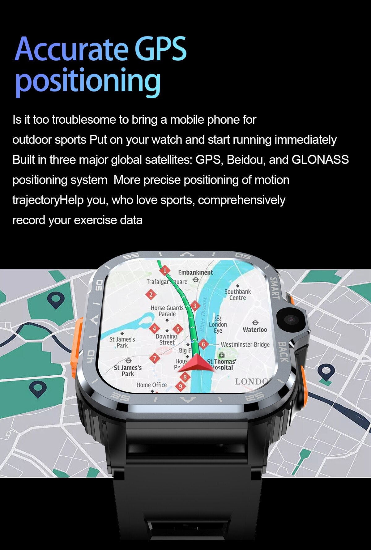4g android relógio inteligente masculino com cartão sim wifi câmera dupla google play gps smartwatch 2.03 polegada 800mah freqüência cardíaca nfc relógios