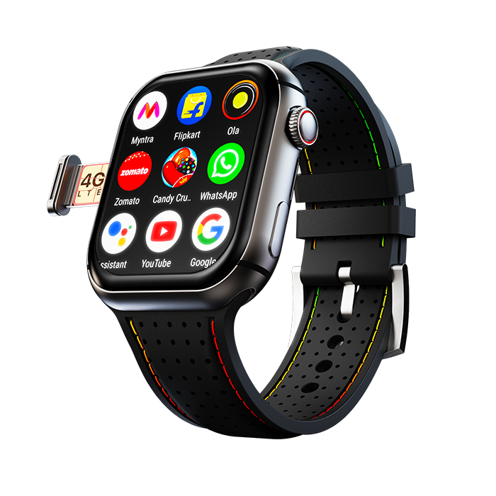 Vwar Dream WristPhone - 4G SIM/LTE/WiFi, Android OS, Play store unlimited apps, Camera, GPS Smartwatch