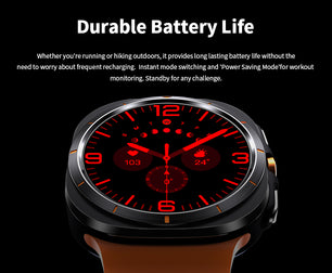 Vwar Watch 7 Ultra 47mm IP68 Waterproof Bluetooth Call Compass Smartwatch for Samsung Galaxy Android IOS