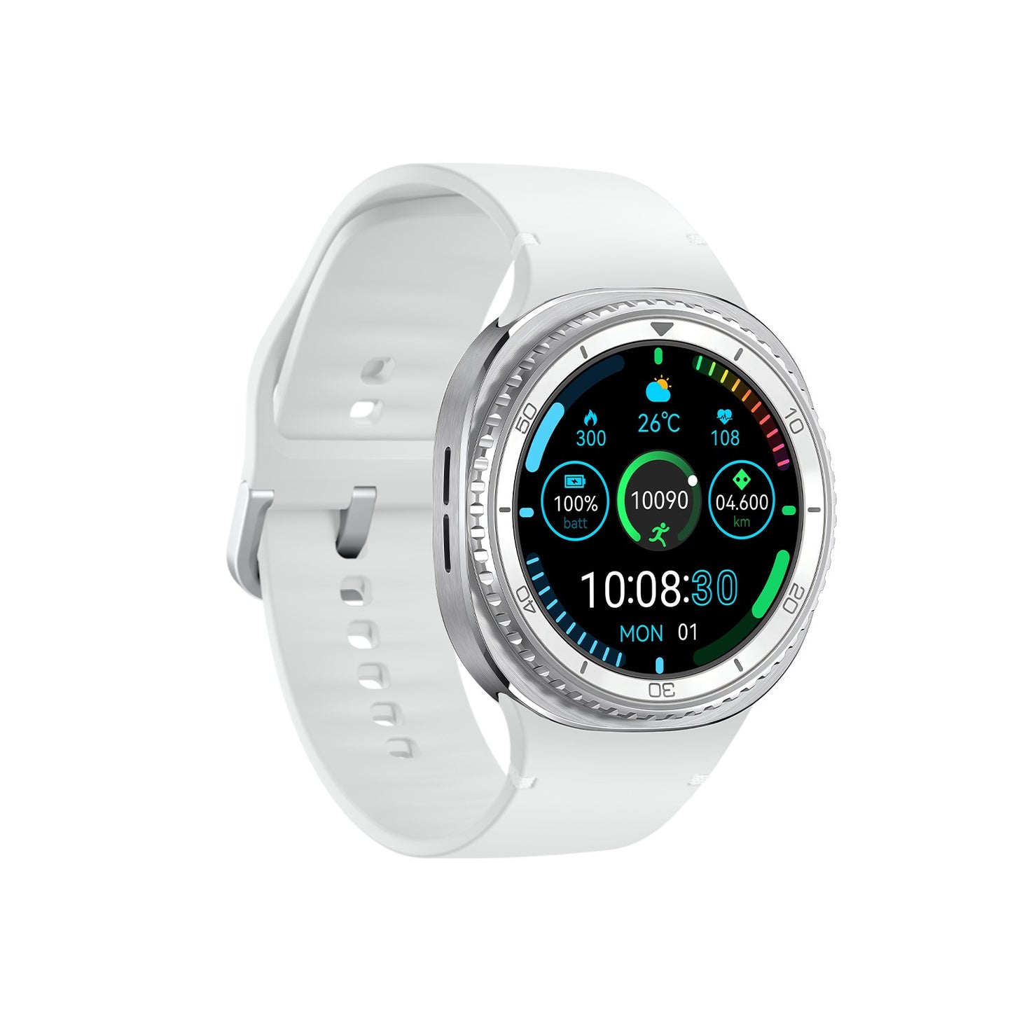 VWAR JS Watch 8 Plus Smart Watch 46mm with Rotating Bezel, 1GB Storage, 1.32" AMOLED