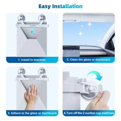 Portable for Starlink Mini Sunroof Suction Cup Mount for Suction Starlink Mini Mounting Kit for Car Sunroof/Rear Window/Front