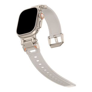 TPU Strap Stainless Steel Adapter Band For Apple Watch Ultra 2 49mm Series 9/8/7/6/S4 45mm 44mm