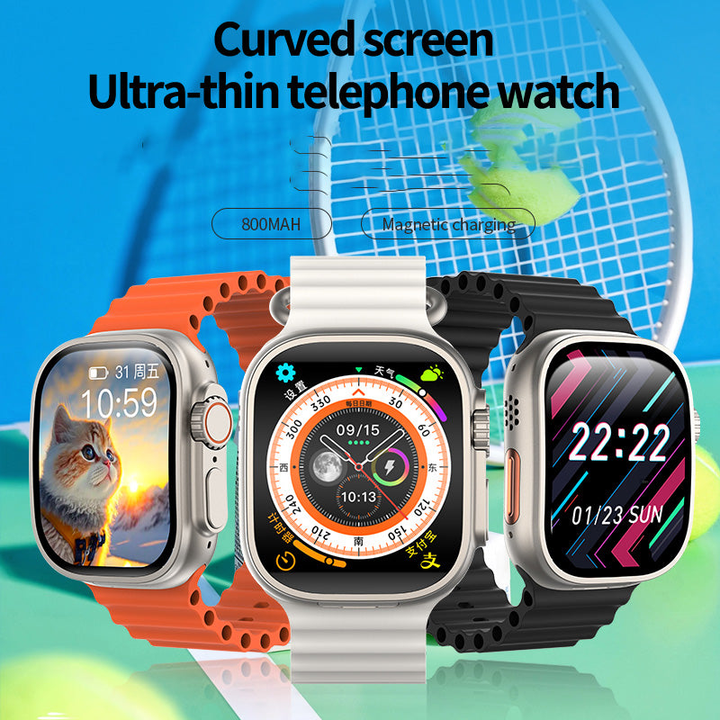 VWAR JC02 Ultra Smart Watch AMOLED Curved Screen Android System 2GB+16GB 4G WIFI GPS Camera