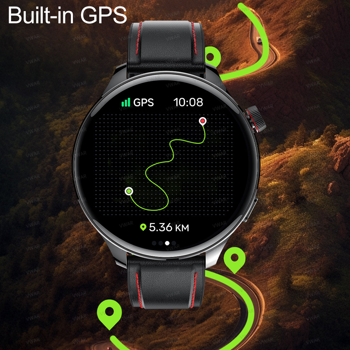 VWAR Balance 2 GPS Smart Watch 53mm 1.75" AMOLED Screen Heart Rate Blood Oxygen 2026 New for Men