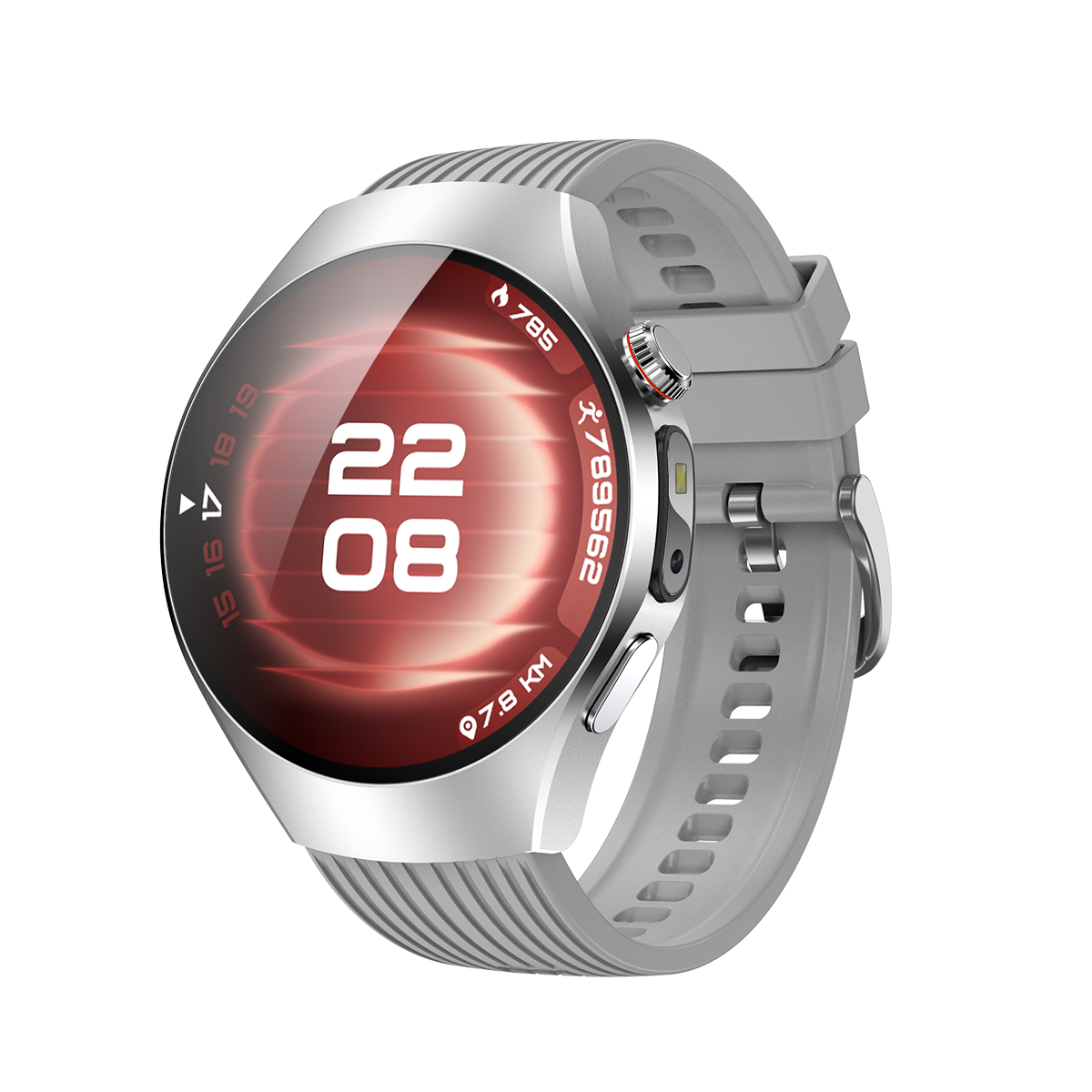 VWAR Watch 5 ECG Smart Watch for Huawei IOS-1.56" AMOLED Screen/LED Flashlight/SpO2/Stress