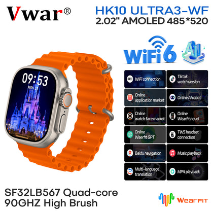 VWAR HK10 Ultra 3 -WF WIFI Version 49mm Smart Watch