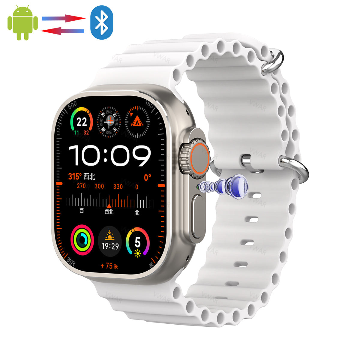 Android Phone Apple Watch Compatible Android VWAR DT Ultra Smart