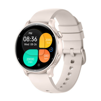 Vwar Lily 2 Women Smart Watch Built-in GPS 1.32" AMOLED Screen 30m Waterproof Bluetooth Call Fitness Watches