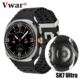 VWAR SK7 Ultra Smart Watch 1:1 47mm Real Screws Wireless Charger Bluetooth Call for Samsung IOS