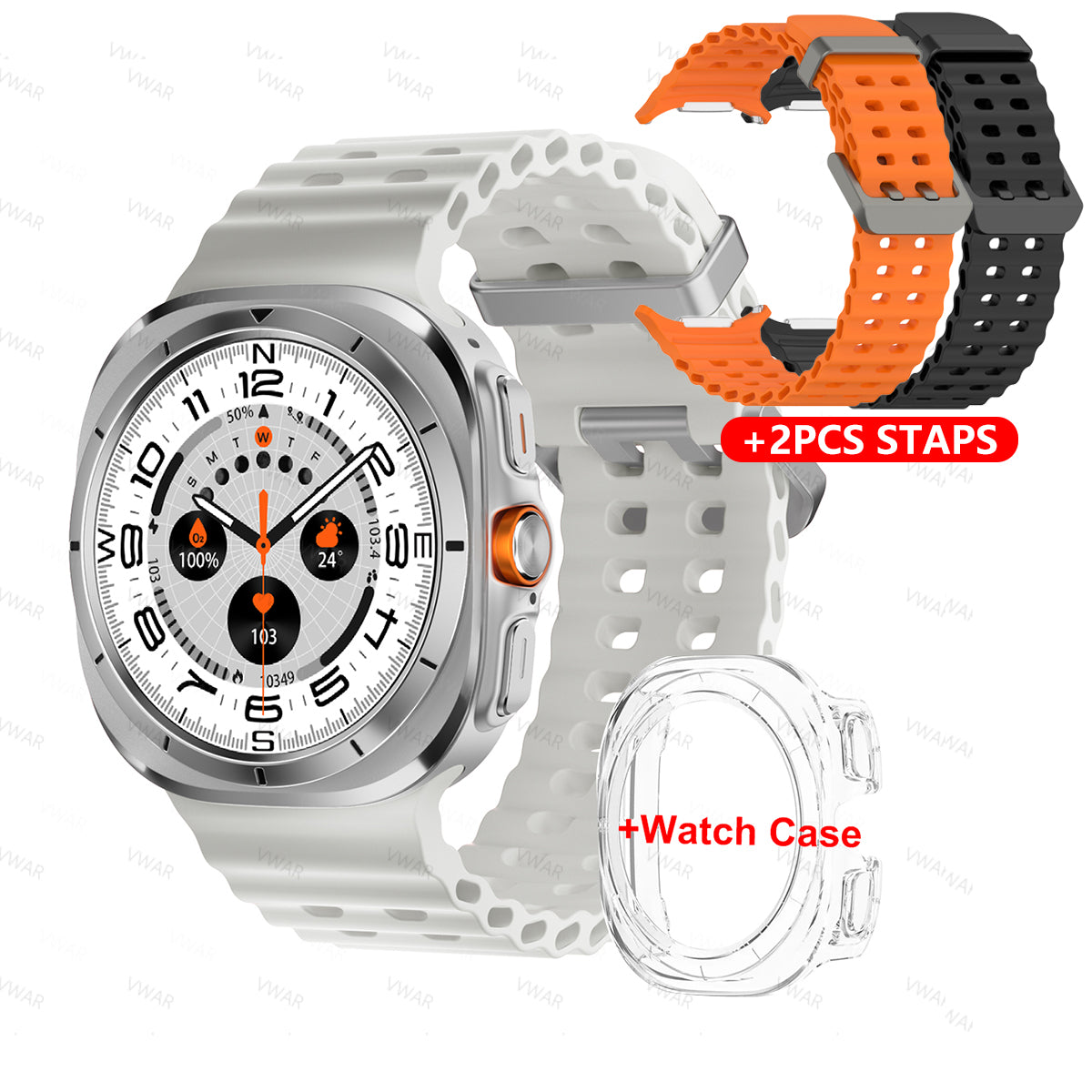 JS Watch 7 Ultra 47mm IP68 Waterproof Bluetooth Call Compass Wireless Charger Smart Watch