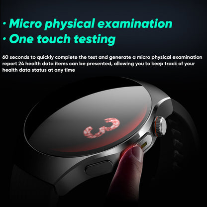 VWAR Watch 5 ECG Smart Watch for Huawei IOS-1.56" AMOLED Screen/LED Flashlight/SpO2/Stress