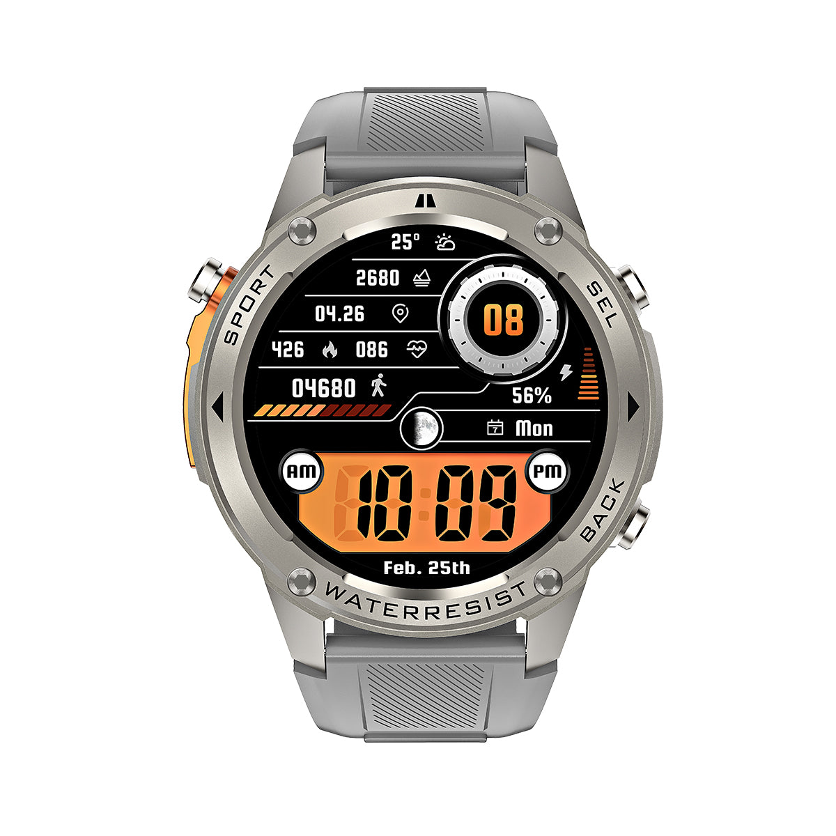 VWAR DM56 Ultra- GPS Smart Watch Built-in Dual-band GNSS 4GB RAM Compass Barometric Altimeter 5 ATM Voice Calling